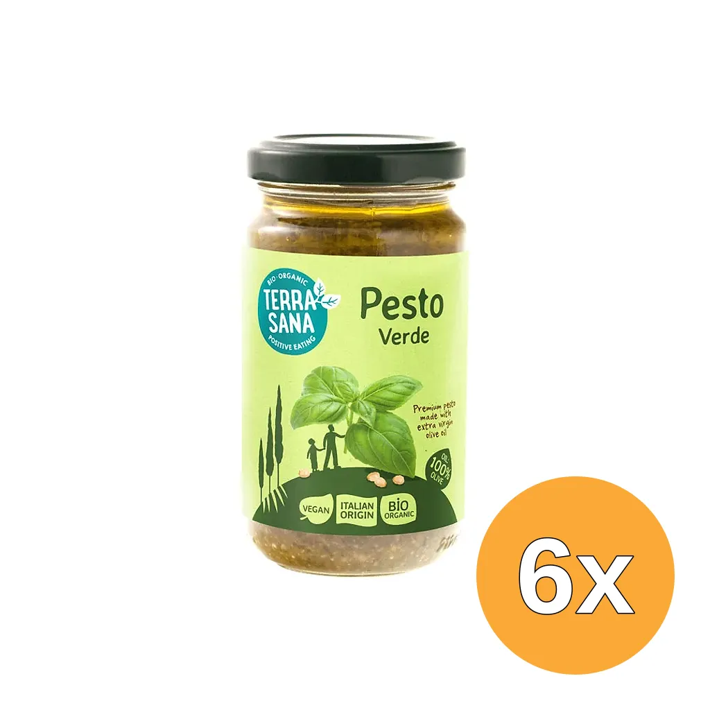 6x Terrasana Pesto Verde Bio (180 gr)