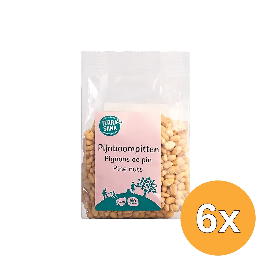 6x Terrasana Raw Pijnboompitten Bio (150 gr)