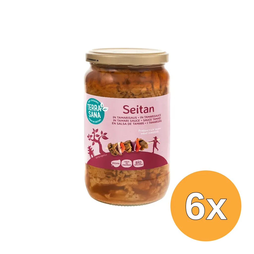 6x Terrasana Seitan In Tamarisaus Bio (700 gr)