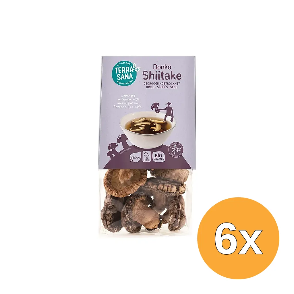 6x Terrasana Shiitake Donko Bio (25 gr)