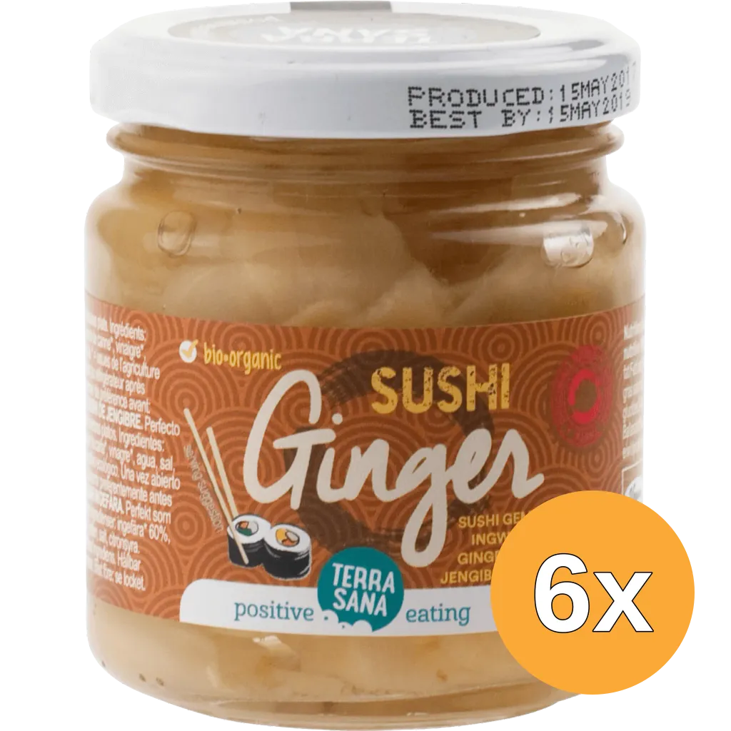 6x Terrasana Sushi Gember Bio (190 gr)