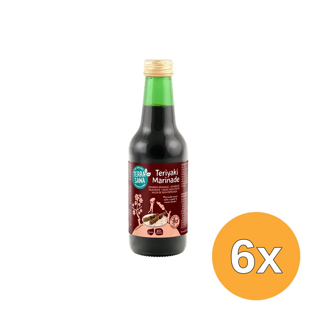 6x Terrasana Teriyaki Eko Bio (250 ml)