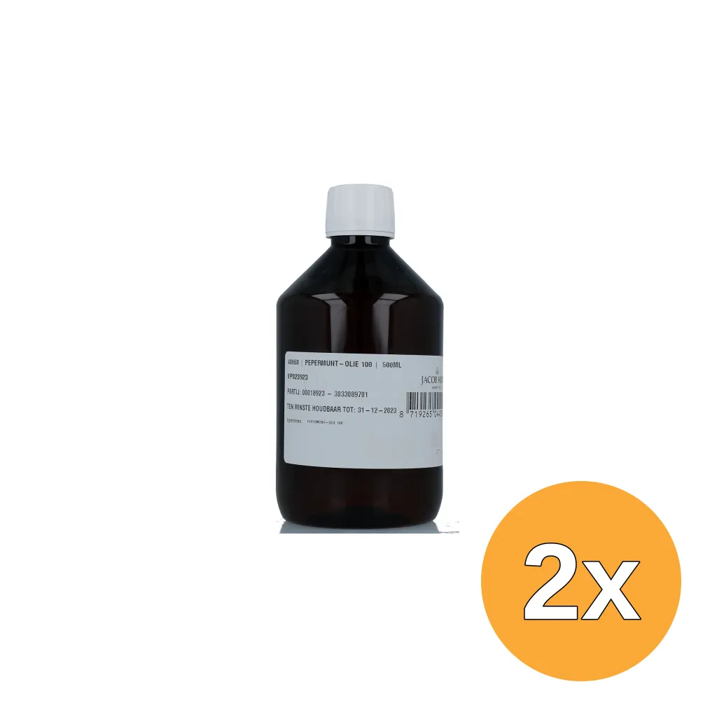 2x Jacob Hooy Pepermunt-Olie 100 (500 ml)