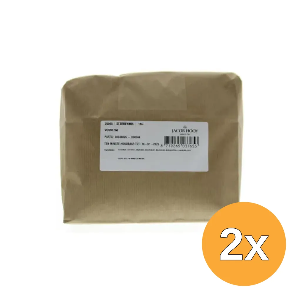 2x Jacob Hooy Sterrenmix (1000 gr)