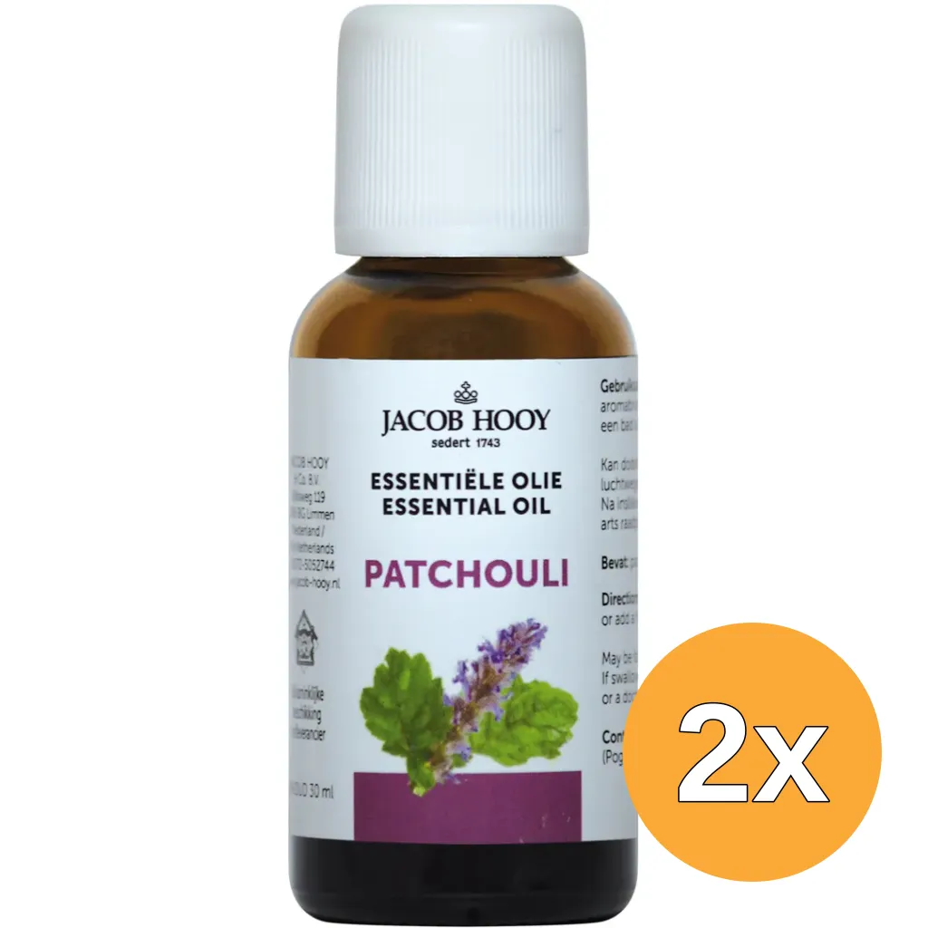 2x Jacob Hooy Patchouli olie (30 ml)