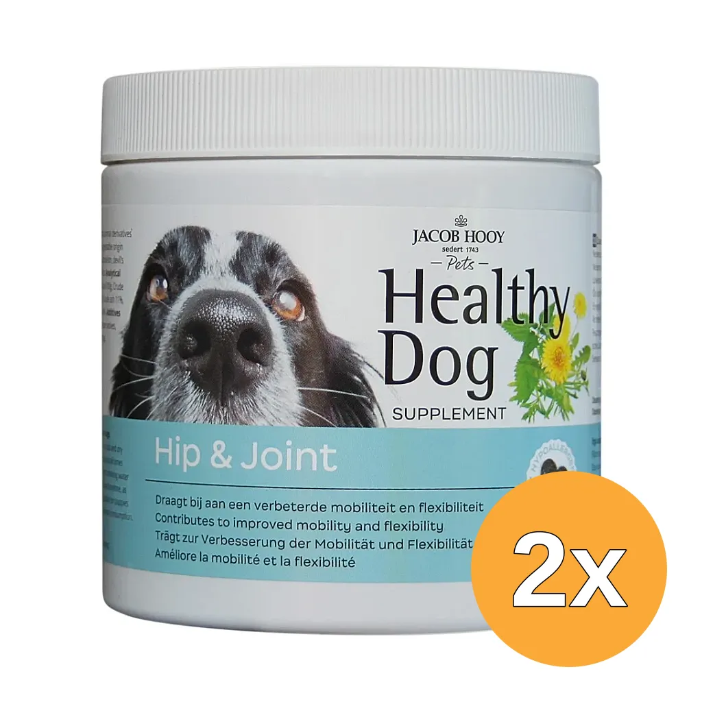 2x Jacob Hooy Healthy Dog Hip&Joint (80 stuks)