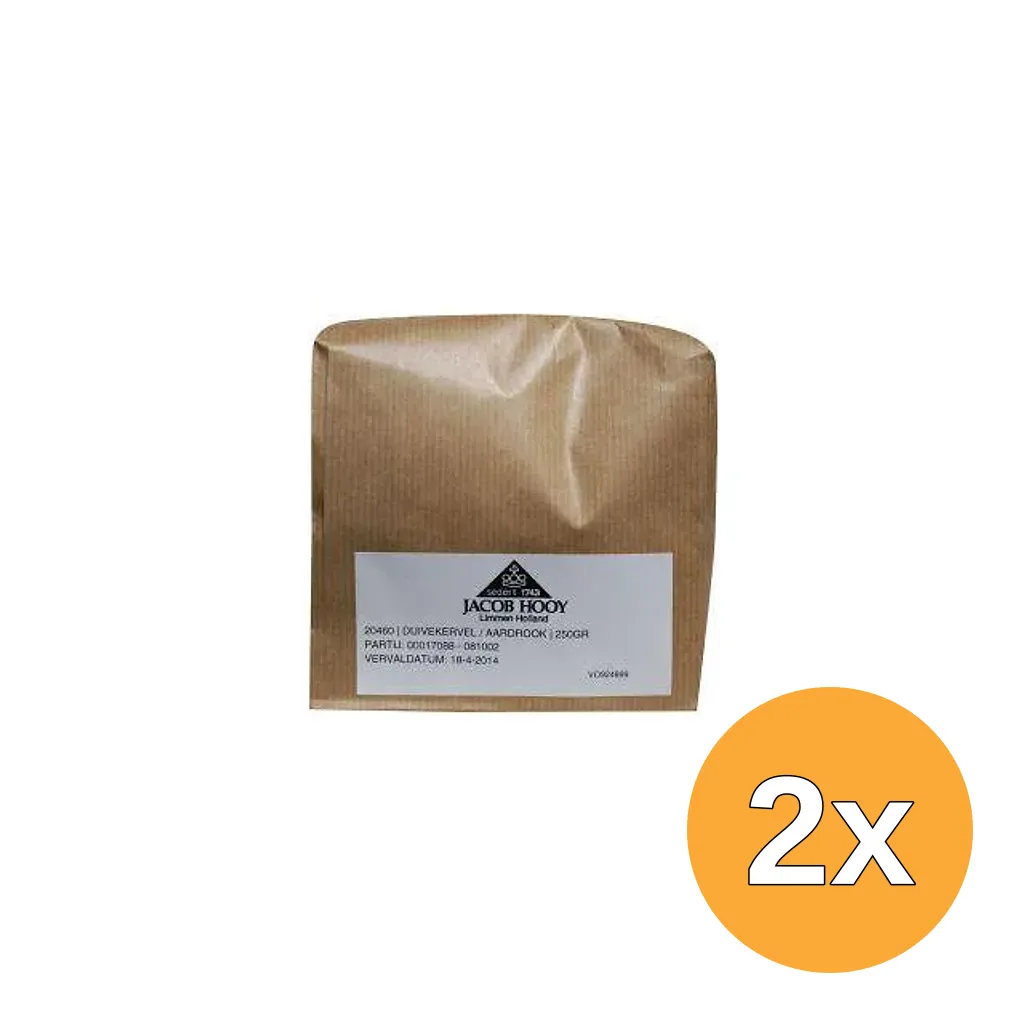 2x Jacob Hooy Duivenkervel/Aardrook (250 gr)