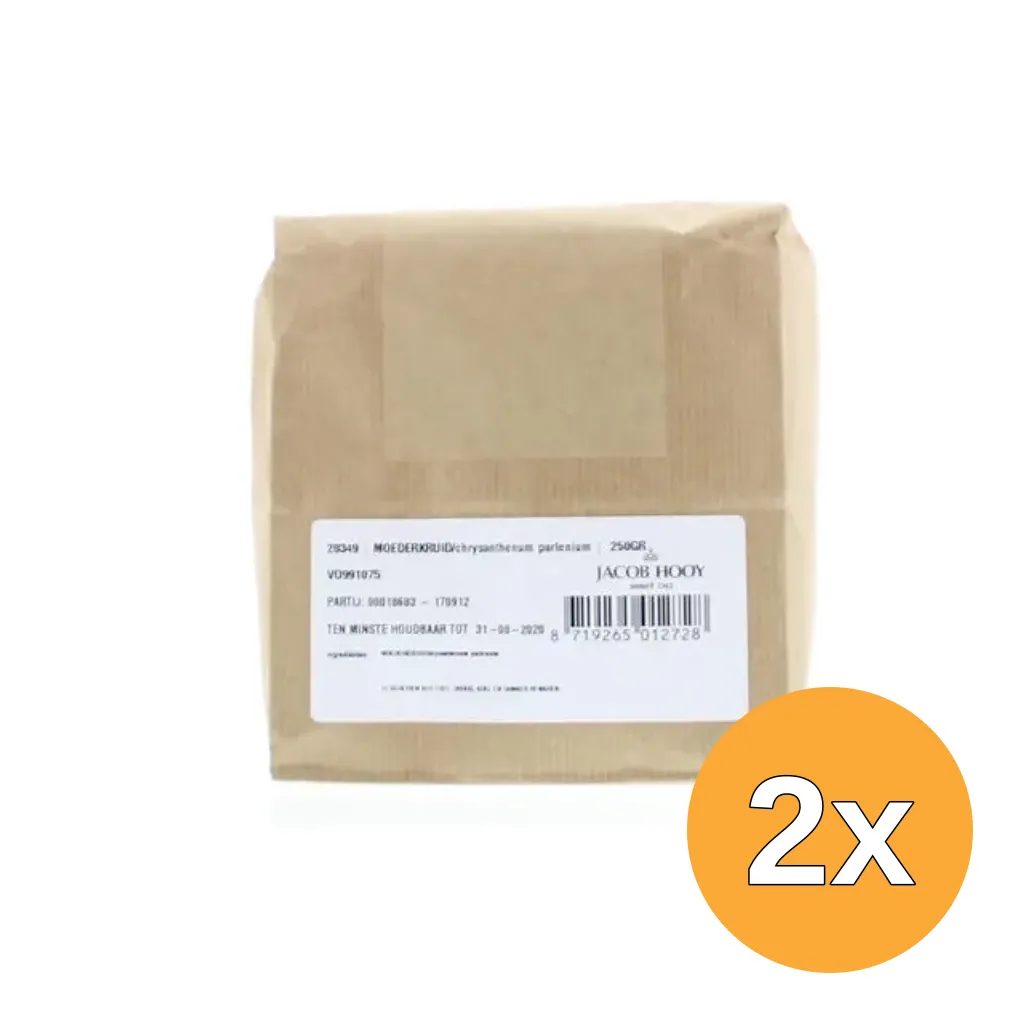2x Jacob Hooy Moederkruid Chrysantenum Gesneden (250 gr)