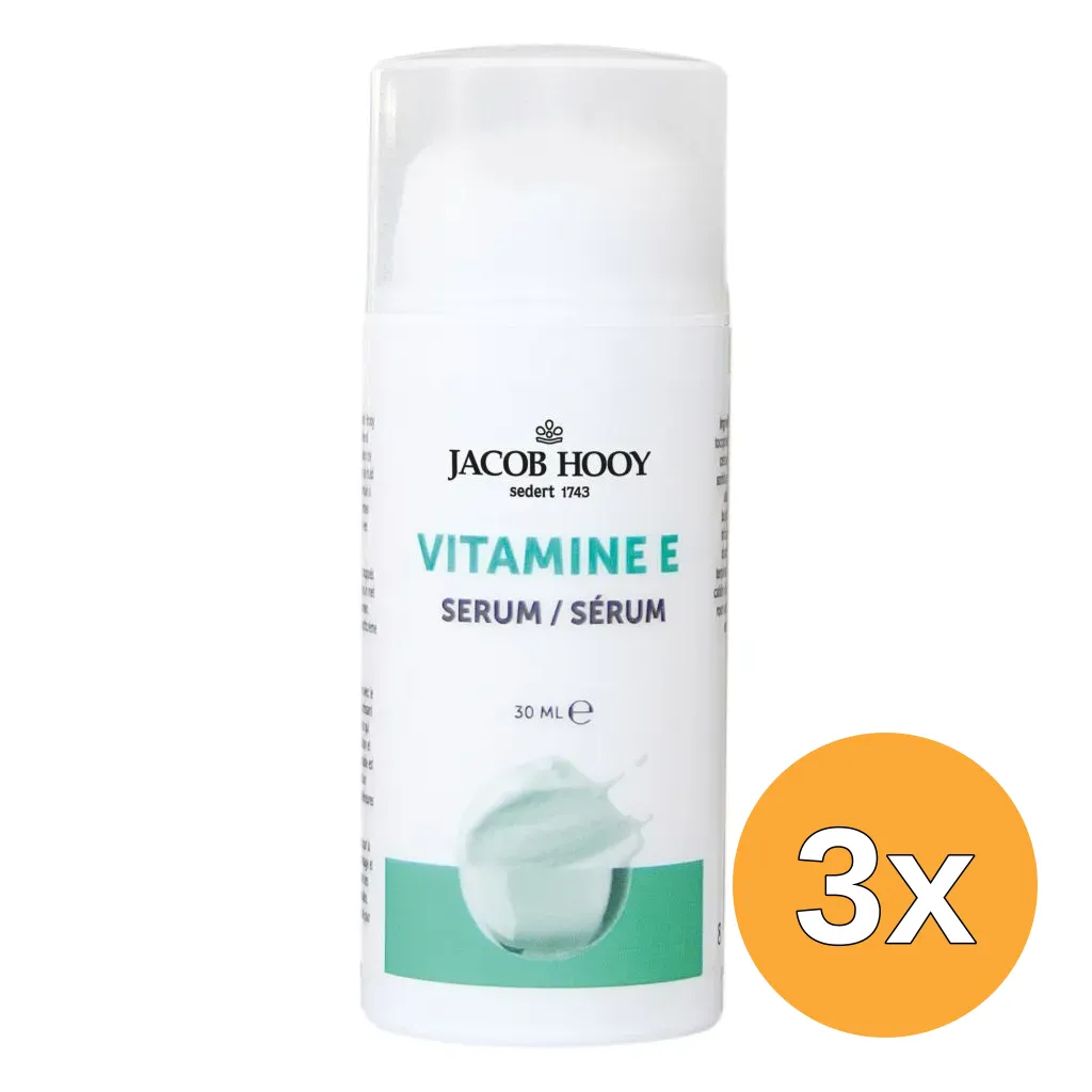 3x Jacob Hooy Vitamine E Serum (30 ml)