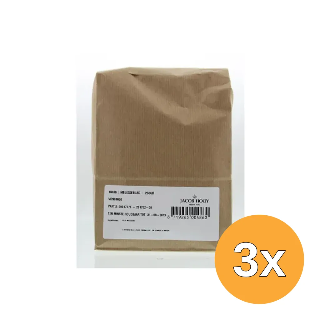 3x Jacob Hooy Melisseblad (250 gr)