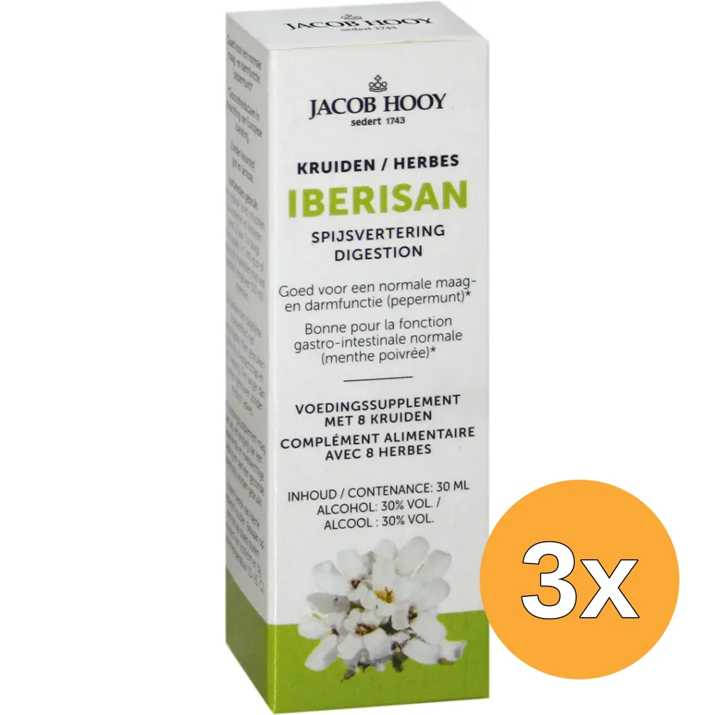 3x Jacob Hooy Iberisan (30 ml)