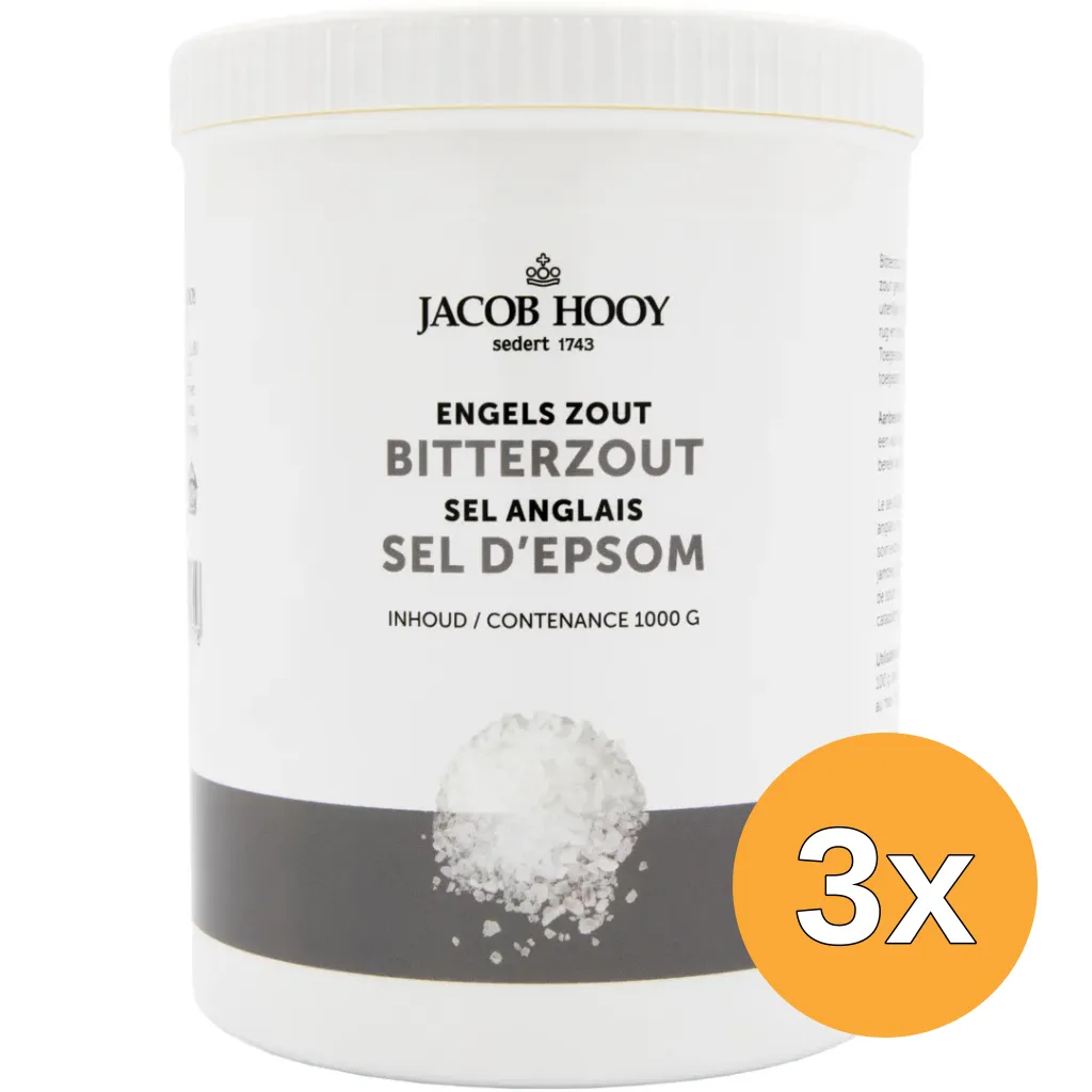 3x Jacob Hooy Bitterzout/Engelszout (1000 gr)