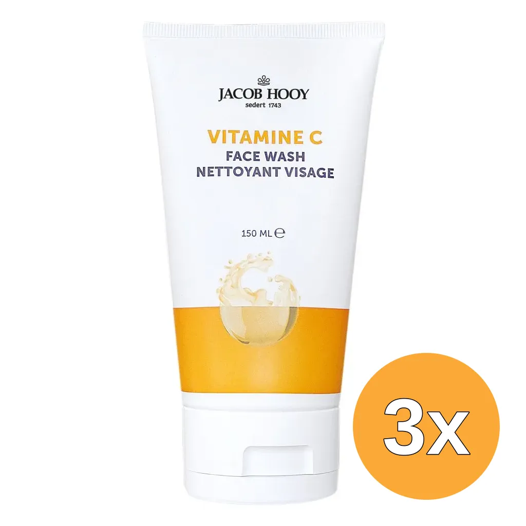 3x Jacob Hooy Vitamine C Face Wash (150 ml)