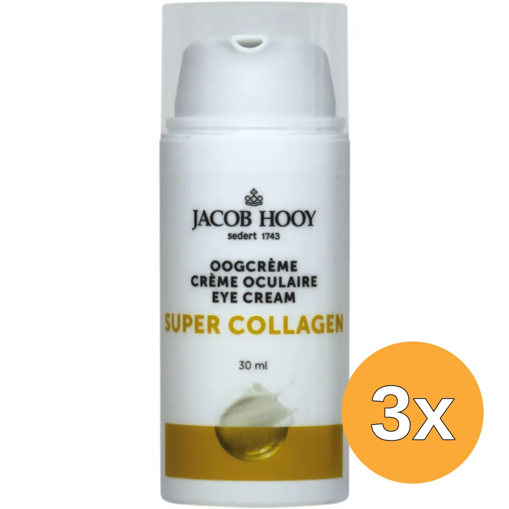3x Jacob Hooy Super Collageen Oogcreme (30 ml)