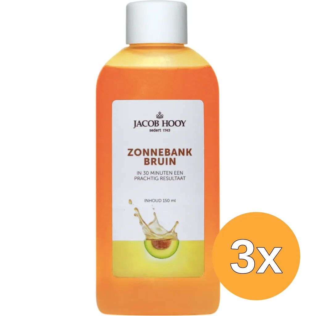 3x Jacob Hooy Zonnebankbruin (150 ml)