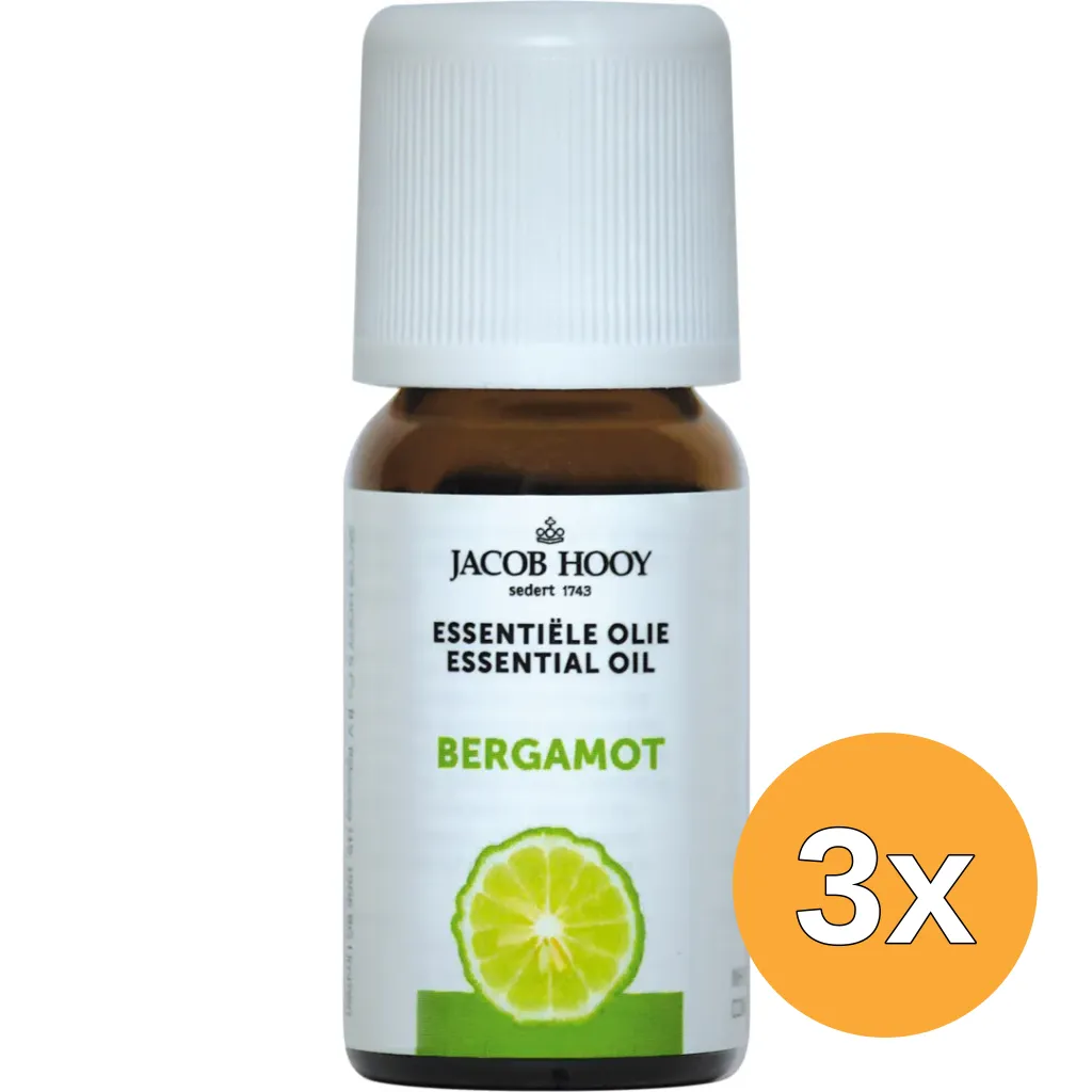 3x Jacob Hooy Bergamot olie (10 ml)