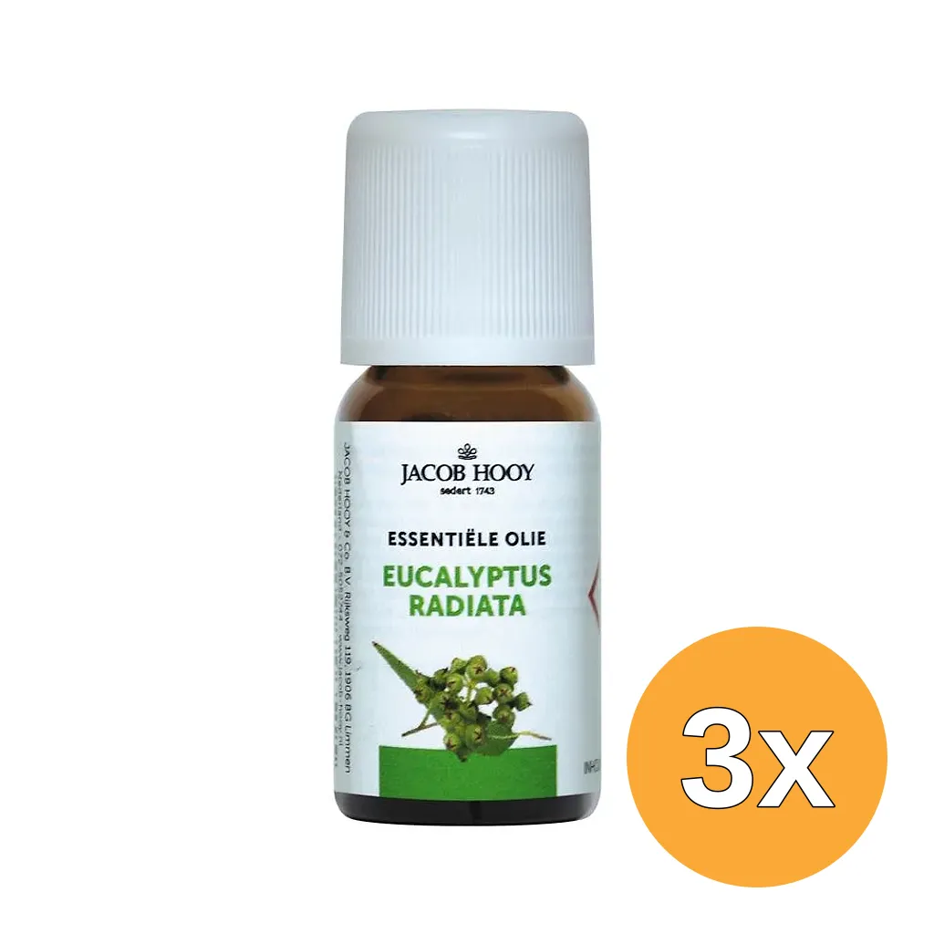 3x Jacob Hooy Eucalyptus radiata olie (10 ml)