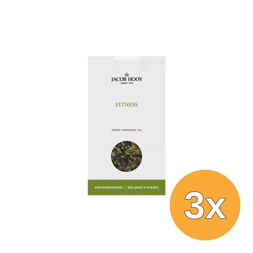 3x Jacob Hooy Fitness Kruidendrank (70 gr)