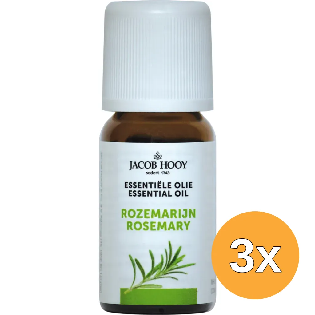 3x Jacob Hooy Rozemarijn olie (10 ml)
