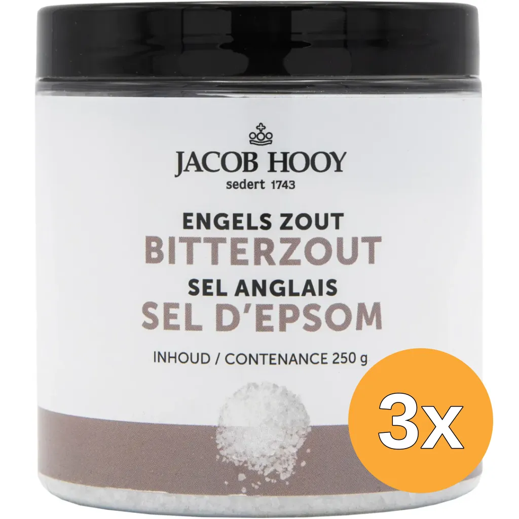 3x Jacob Hooy Bitterzout/Engelszout (250 gr)