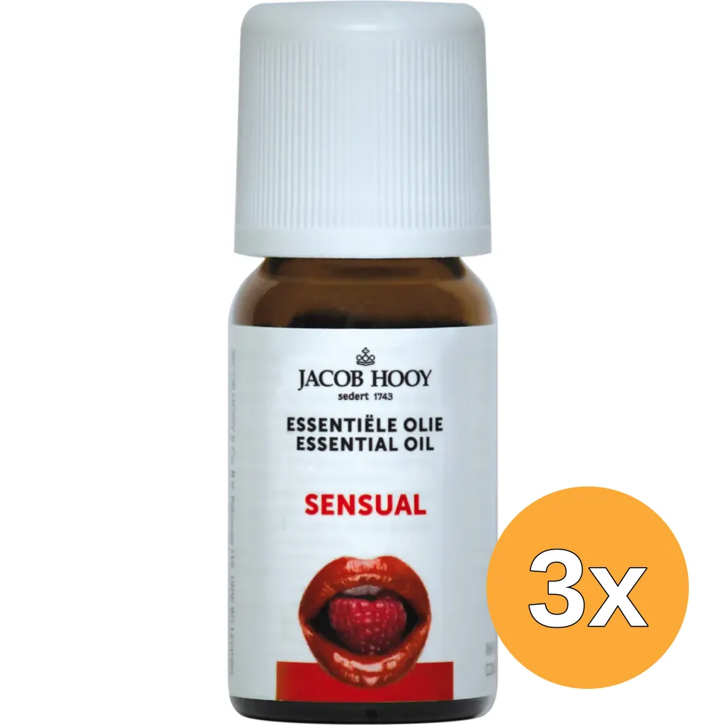 3x Jacob Hooy Sensual olie (10 ml)