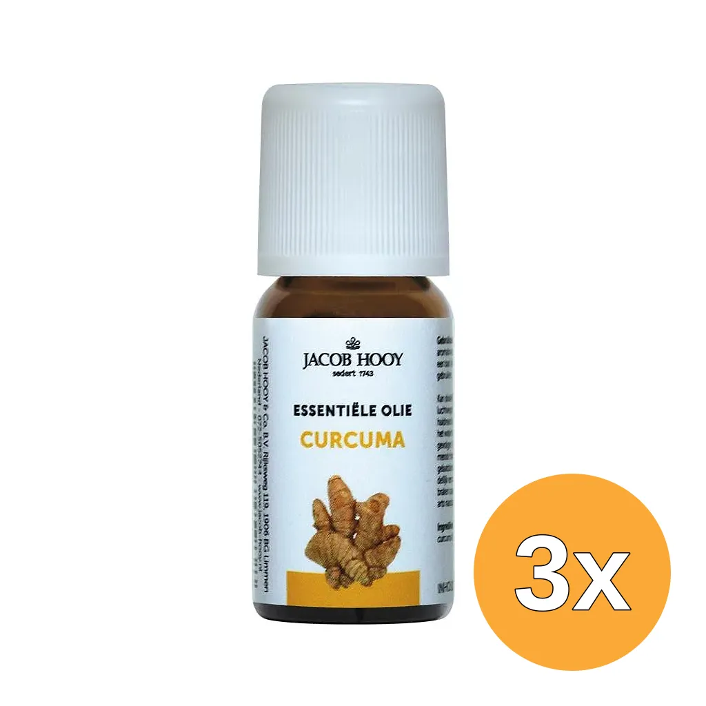 3x Jacob Hooy Curcuma olie (10 ml)