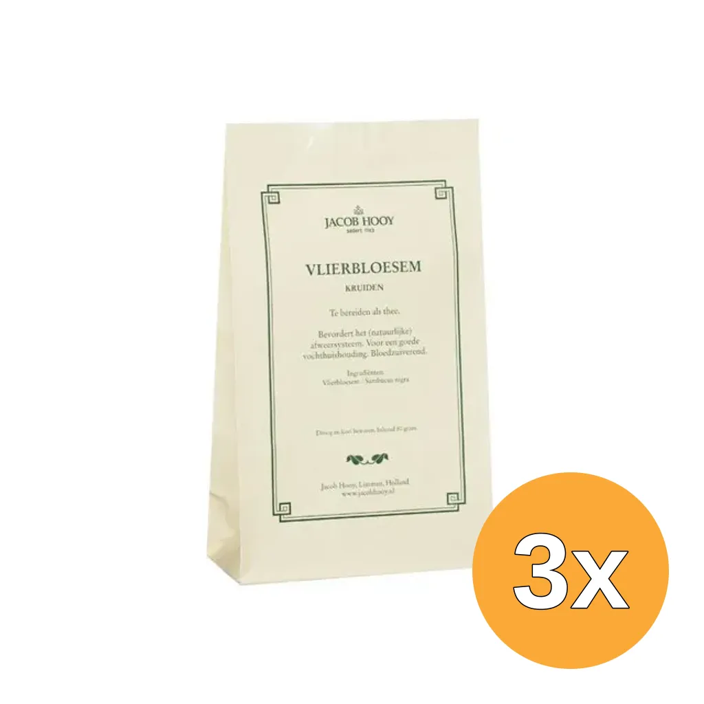 3x Jacob Hooy Vlierbloesem (80 gr)