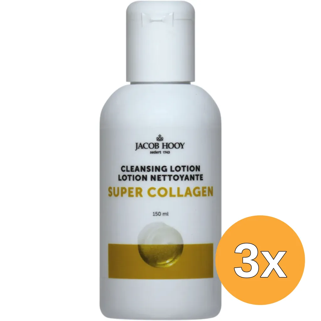 3x Jacob Hooy Super Collageen Cleansing Lotion (150 ml)