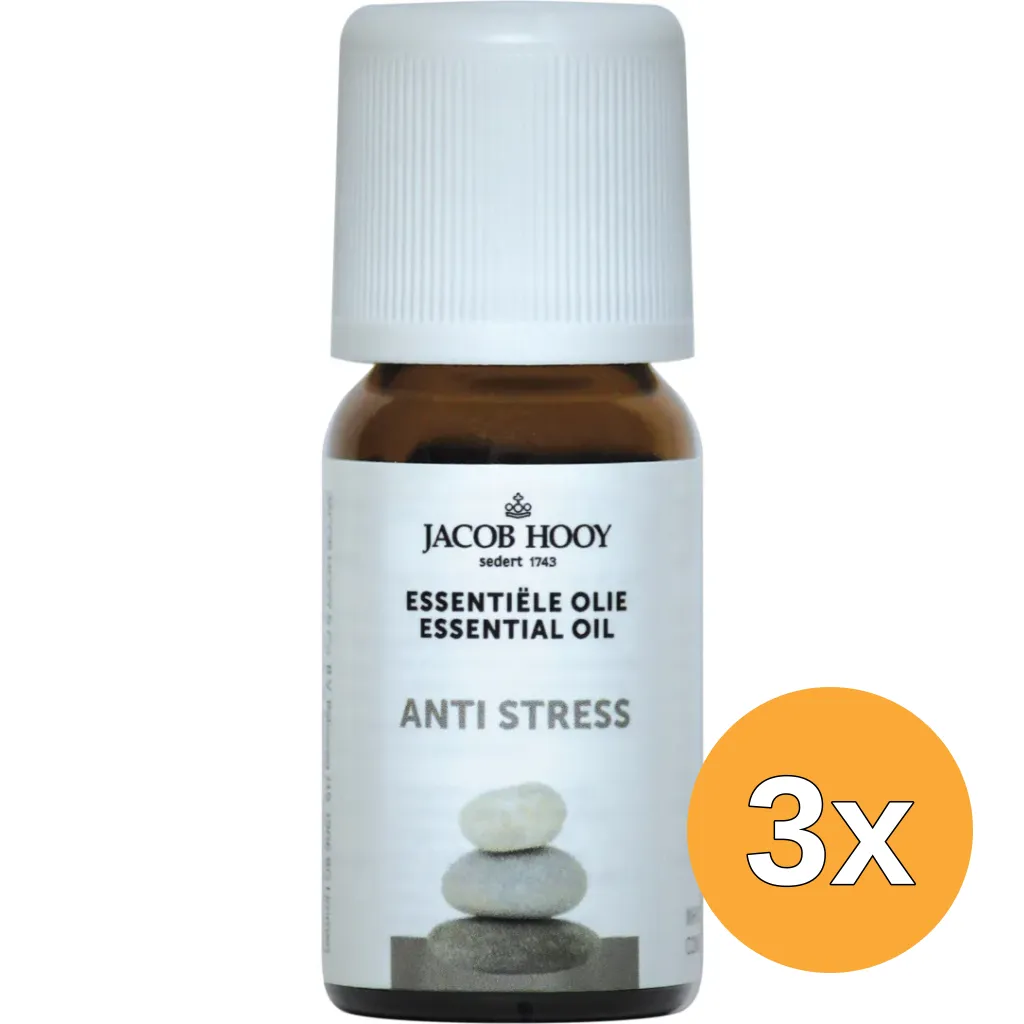 3x Jacob Hooy Anti stress olie (10 ml)