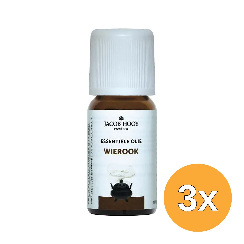 3x Jacob Hooy Wierook Olie (10 ml)