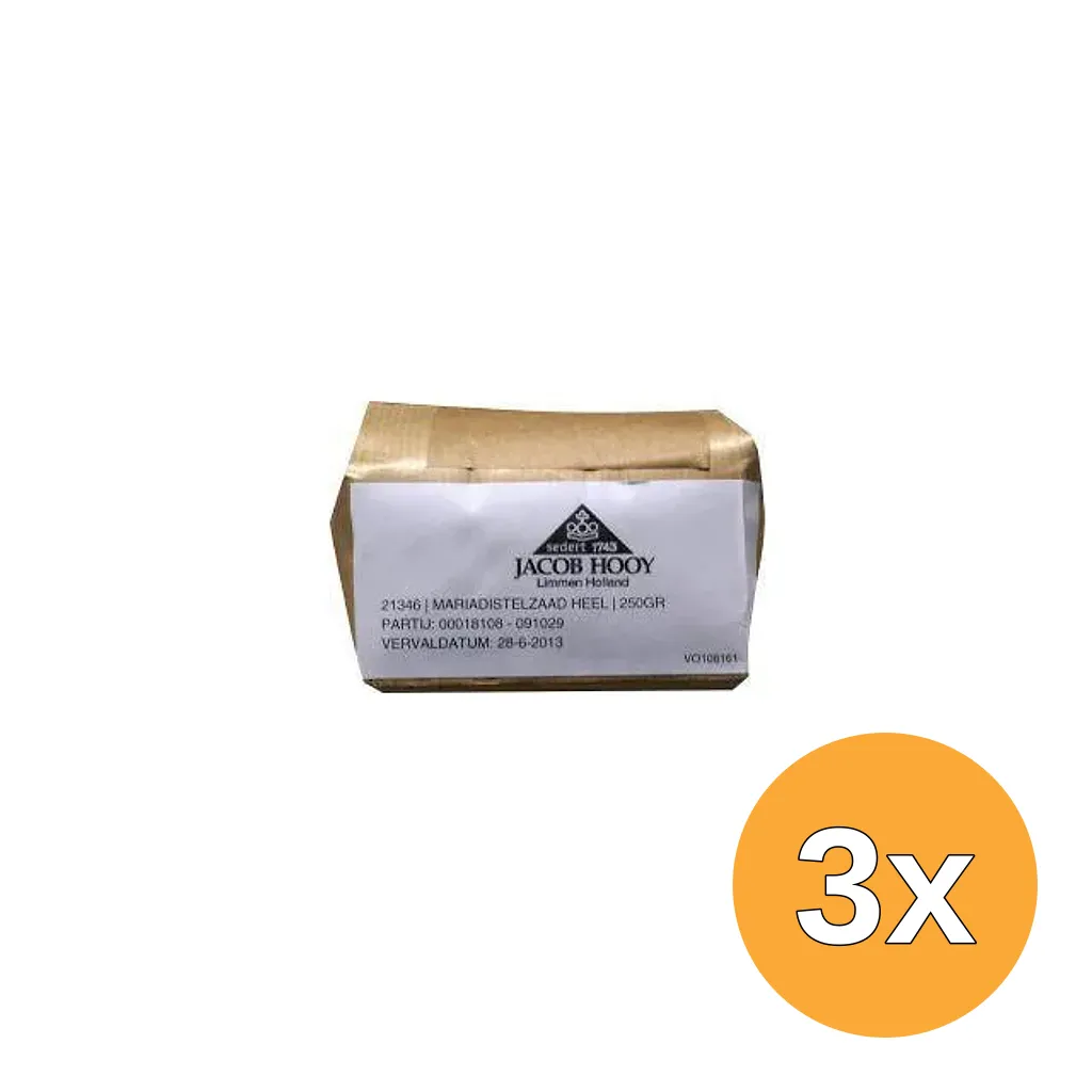 3x Jacob Hooy Mariadistelzaad (250 gr)