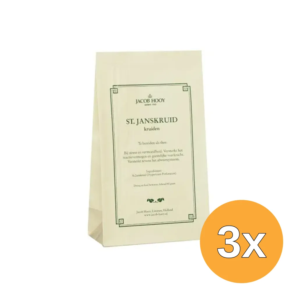 3x Jacob Hooy Sint Janskruid (80 gr)