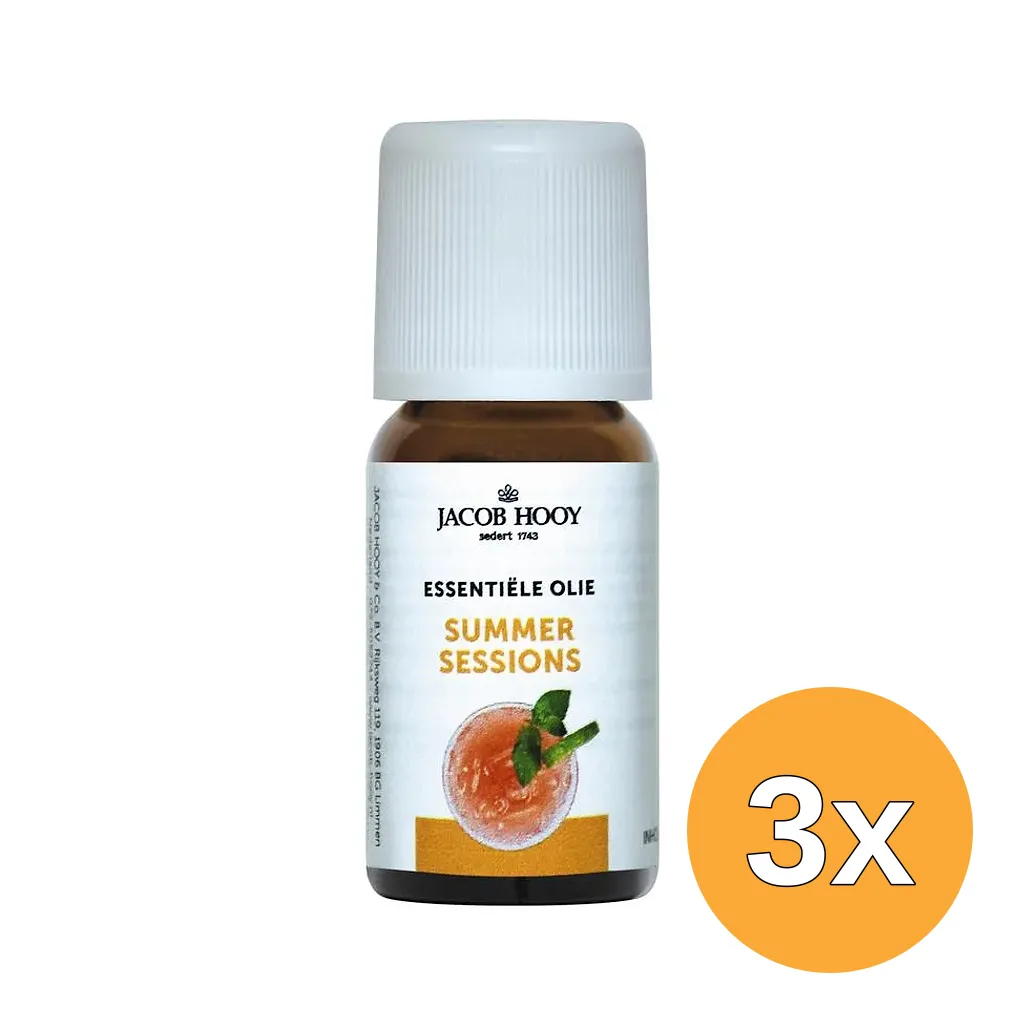 3x Jacob Hooy Summer sessions olie (10 ml)
