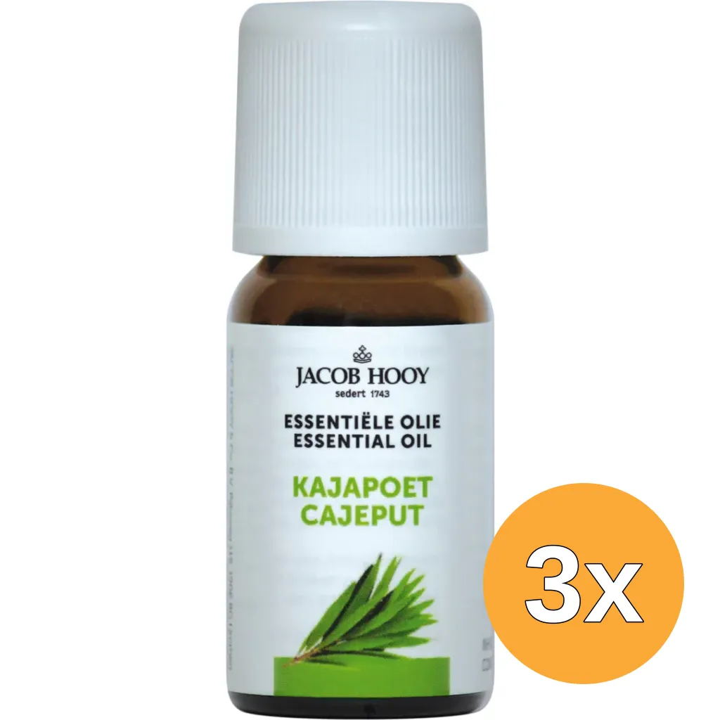 3x Jacob Hooy Kajapoet olie (10 ml)