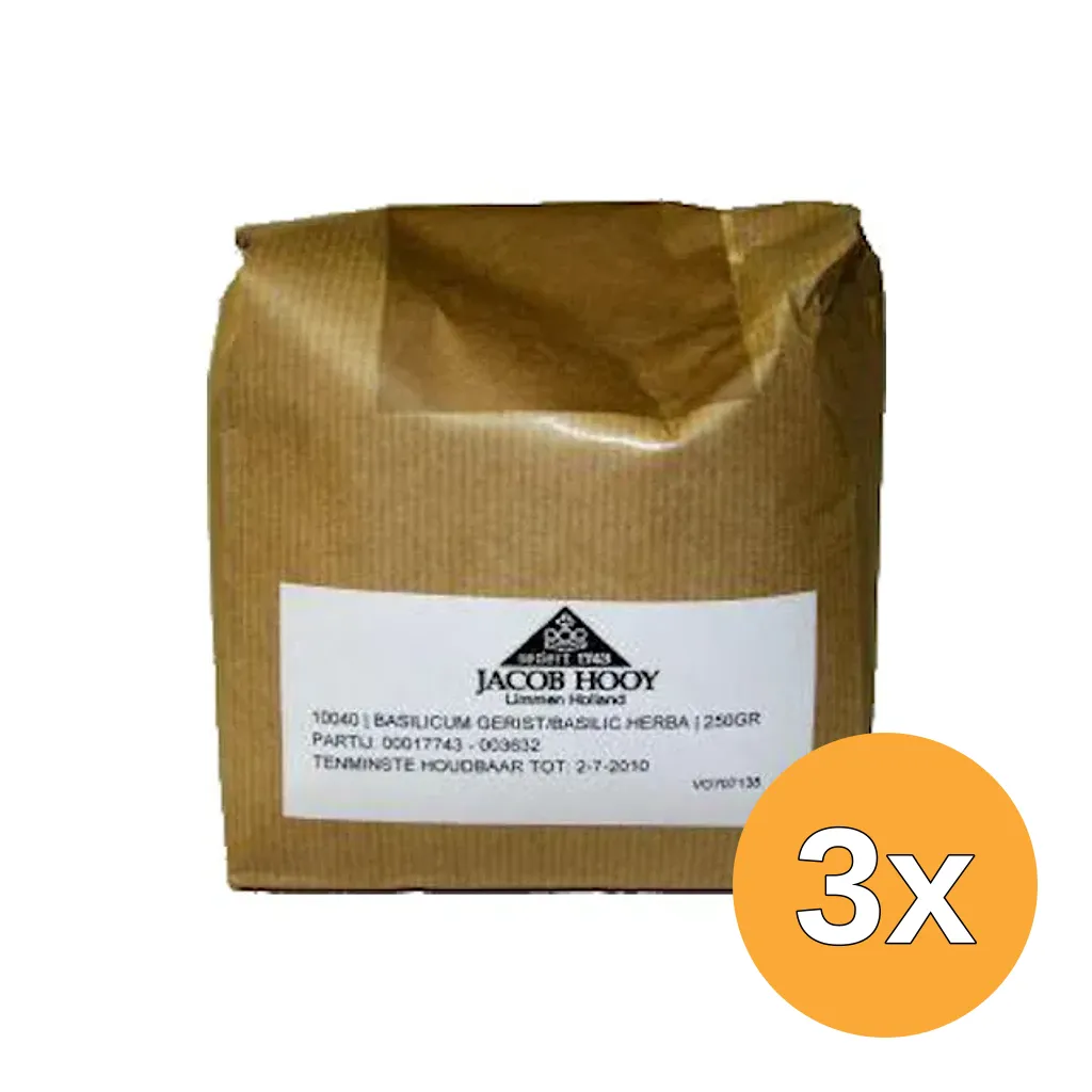 3x Jacob Hooy Basilicum Gerist (250 gr)
