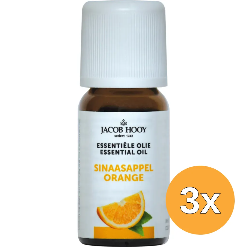 3x Jacob Hooy Sinaasappel olie (10 ml)
