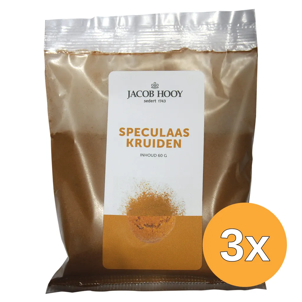 3x Jacob Hooy Speculaaskruiden (60 gr)