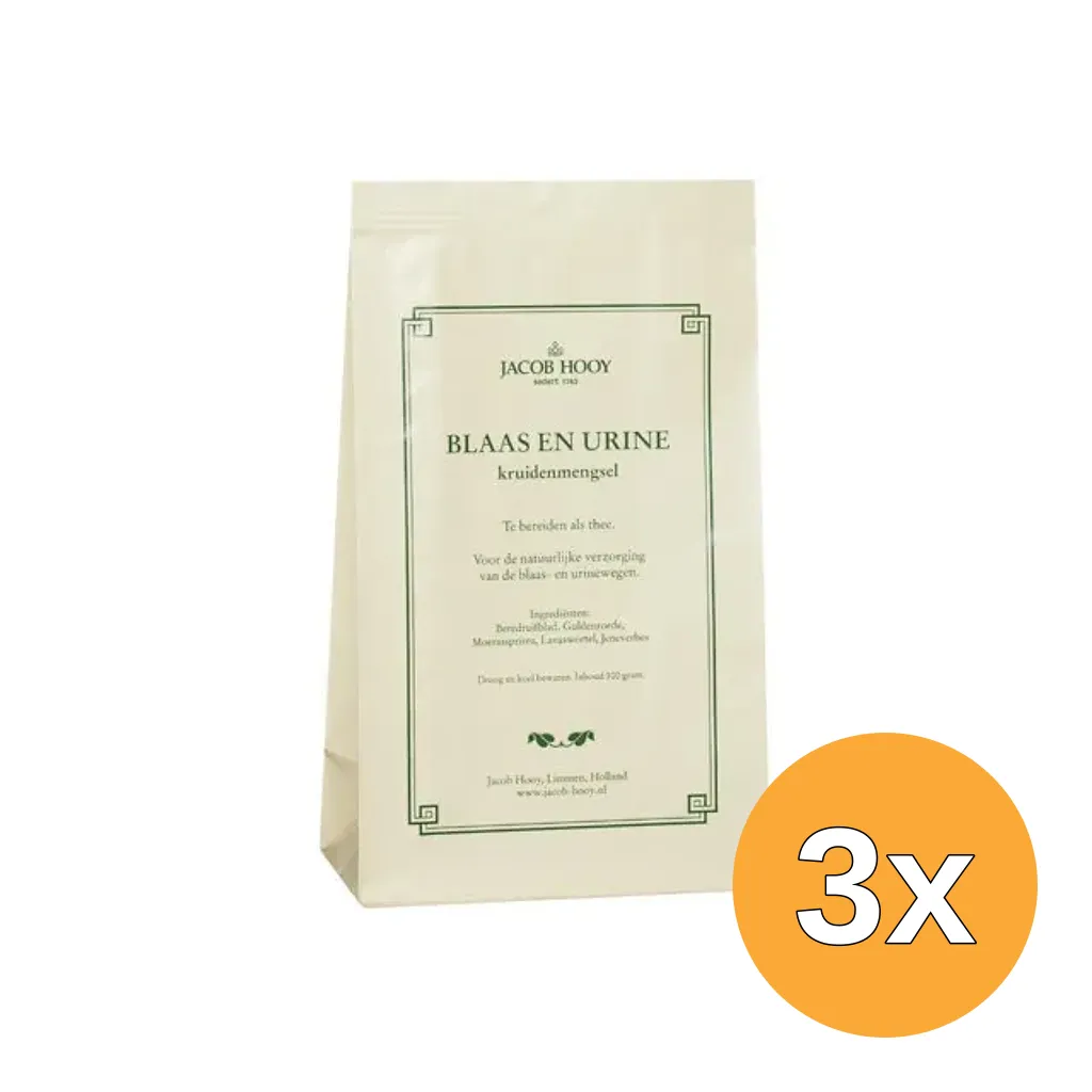 3x Jacob Hooy Blaas En Urine (100 gr)