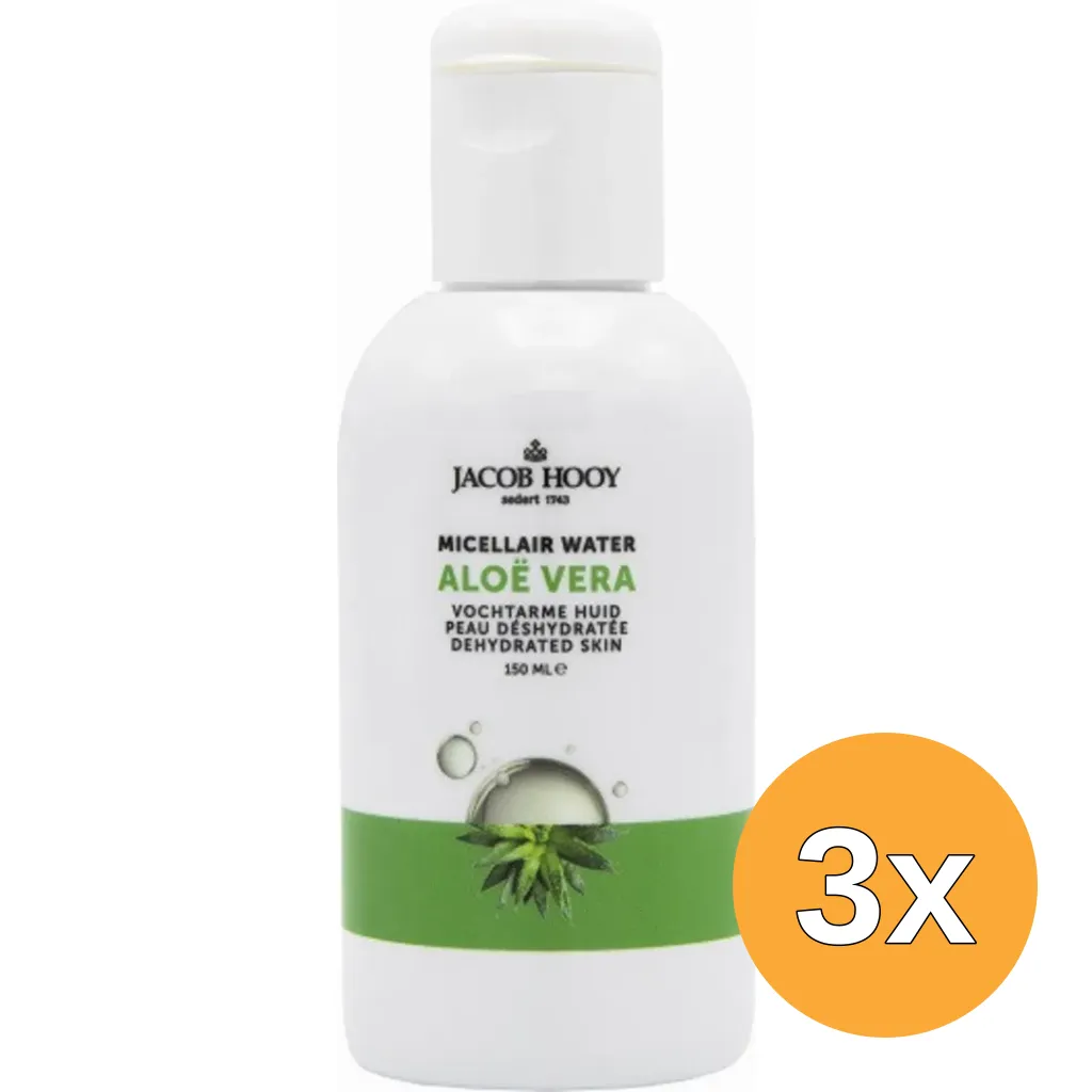 3x Jacob Hooy Aloe Vera Micellair Water (150 ml)