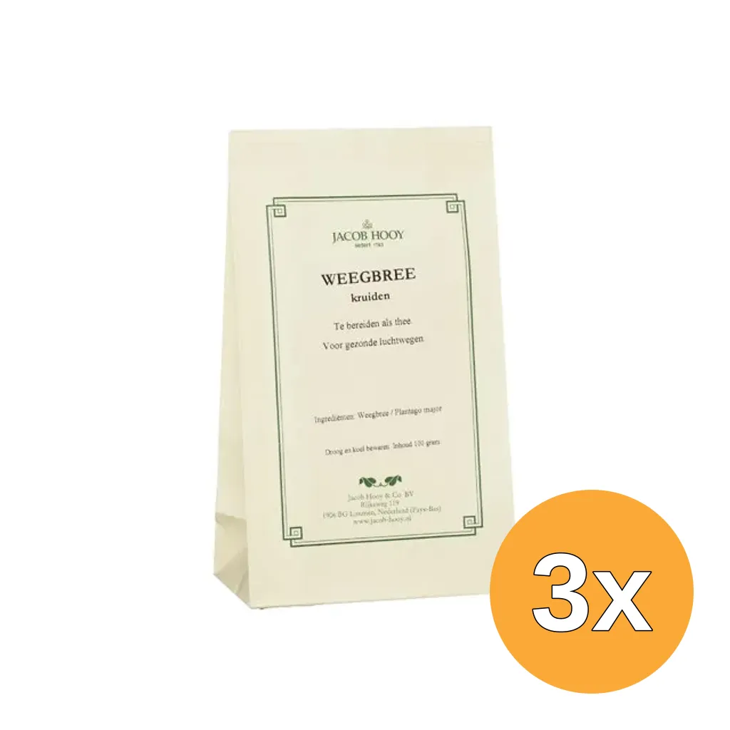 3x Jacob Hooy Weegbree (100 gr)