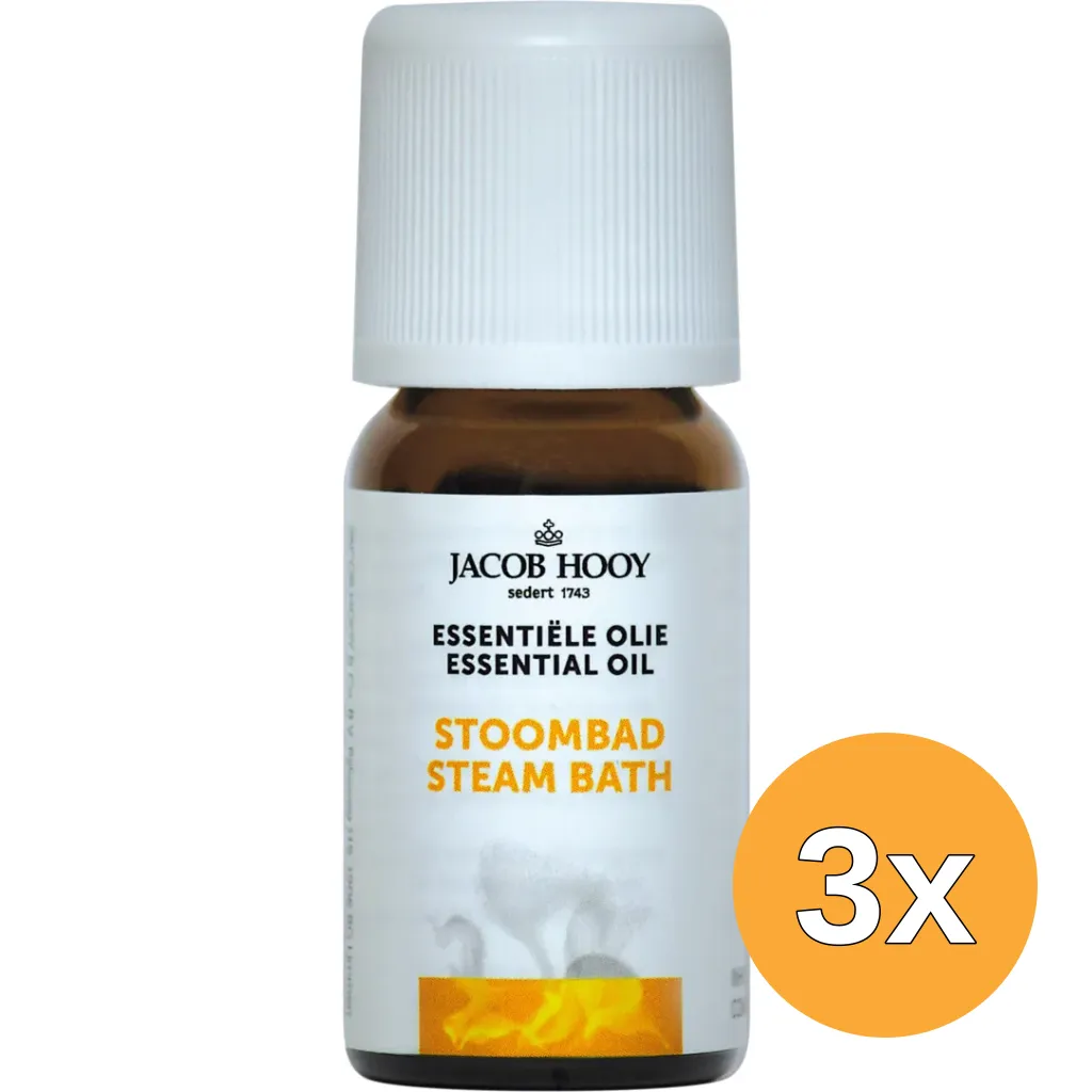 3x Jacob Hooy Stoombad olie (10 ml)
