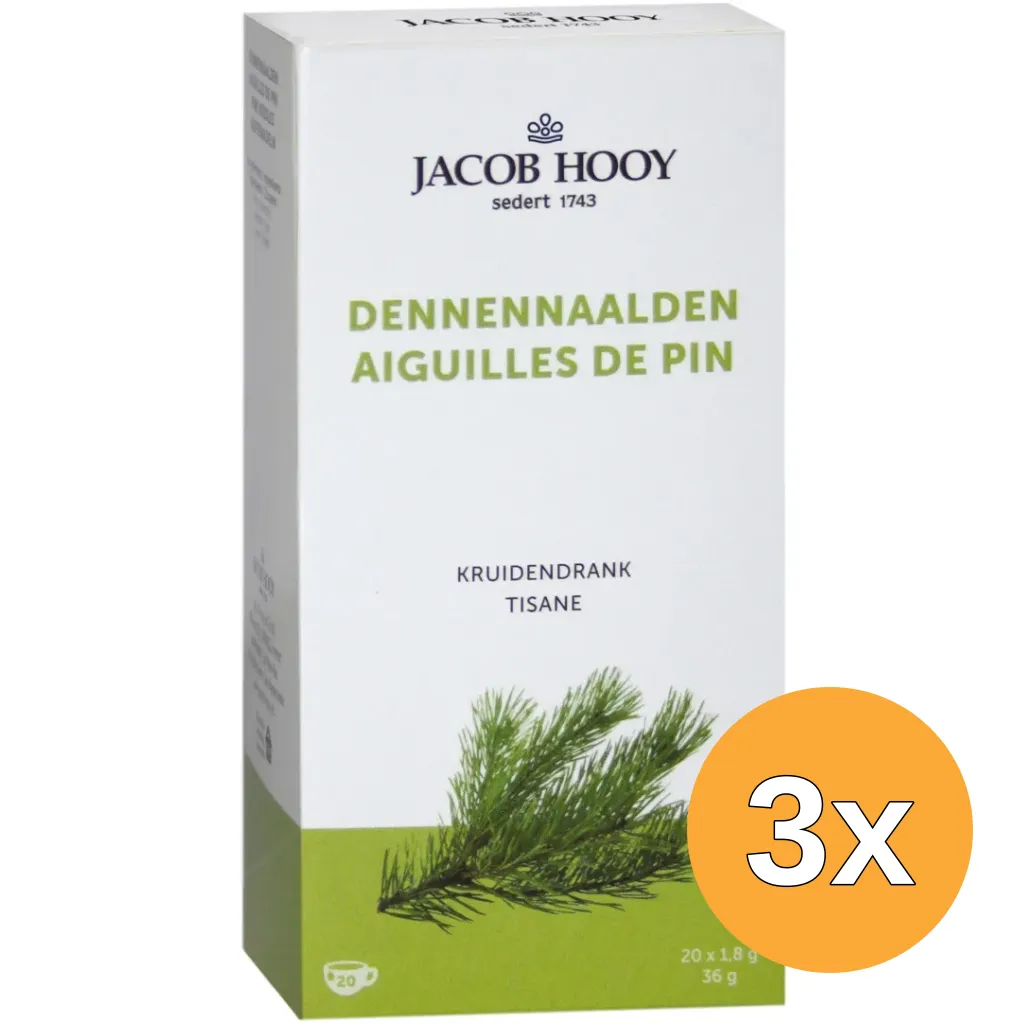 3x Jacob Hooy Dennennaalden (20 zakjes)