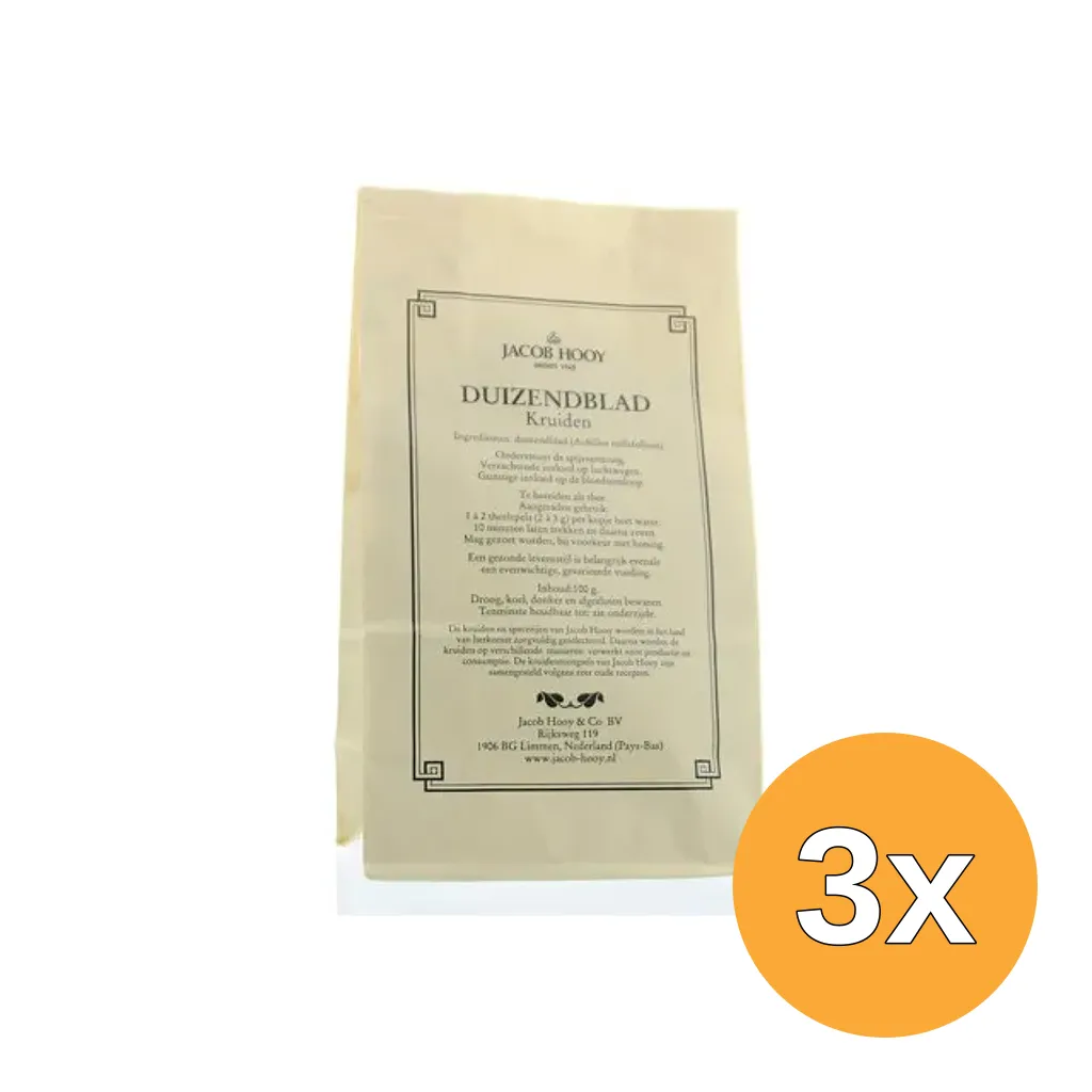 3x Jacob Hooy Duizendblad (100 gr)