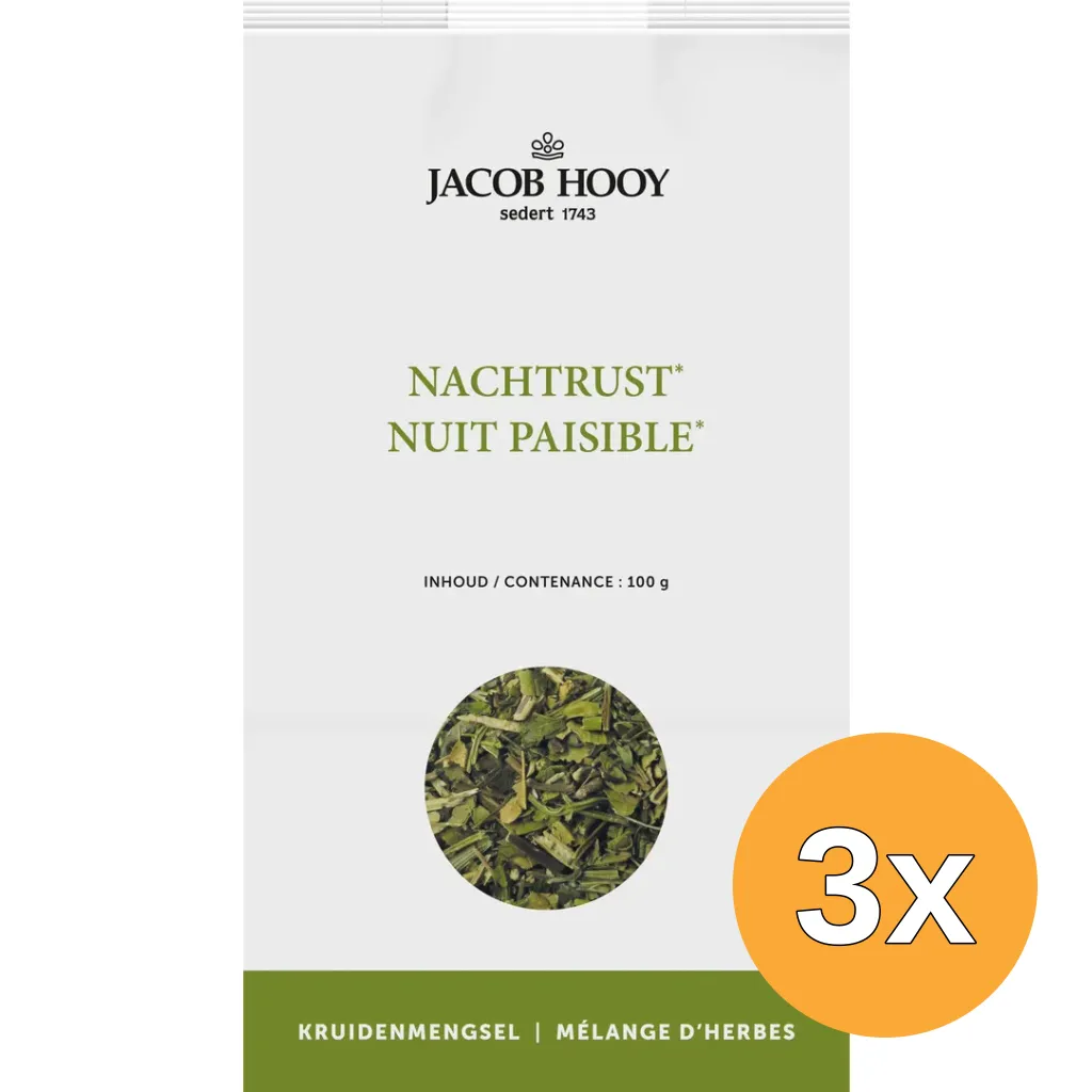 3x Jacob Hooy Nachtrustkruiden (100 gr)