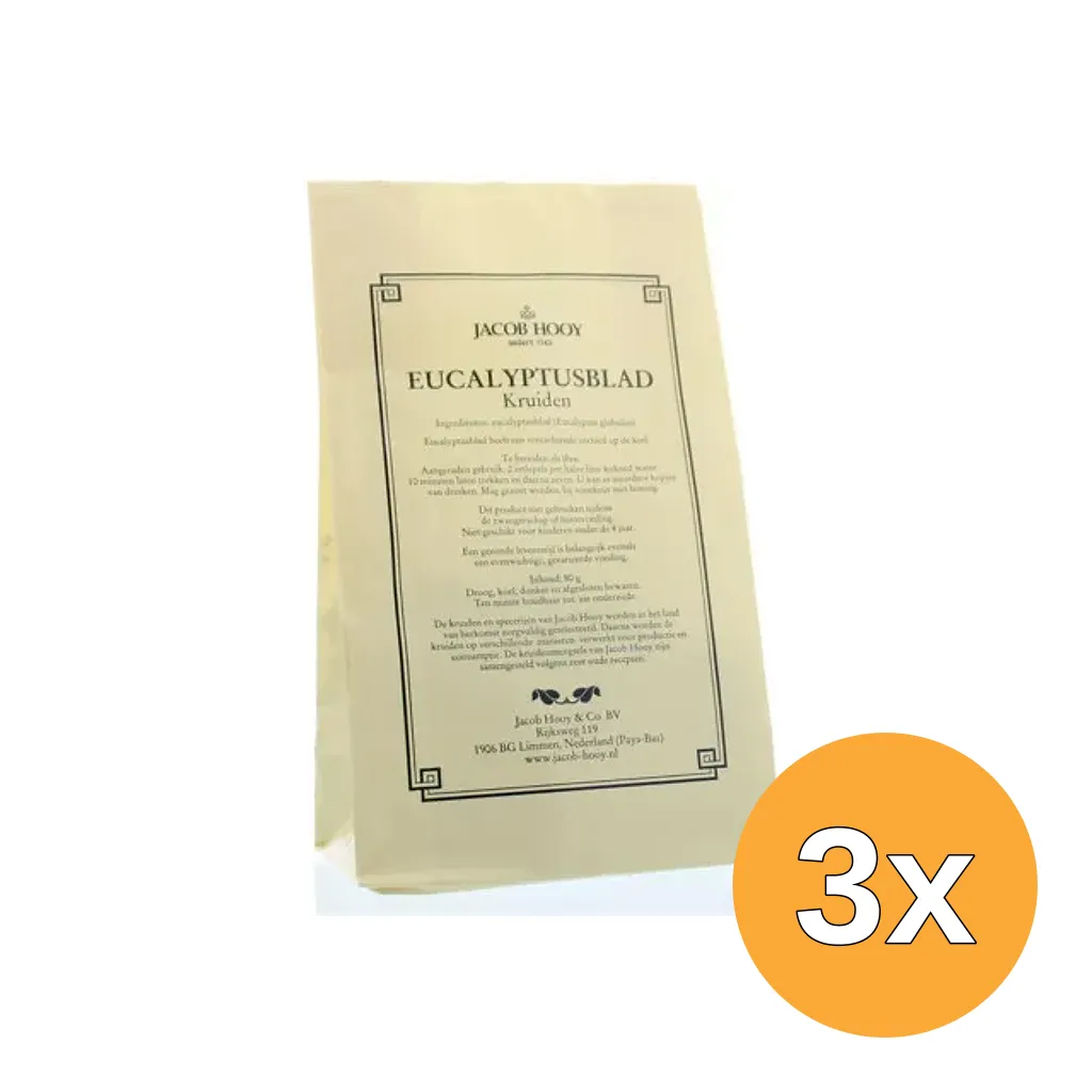 3x Jacob Hooy Eucalyptusblad (80 gr)