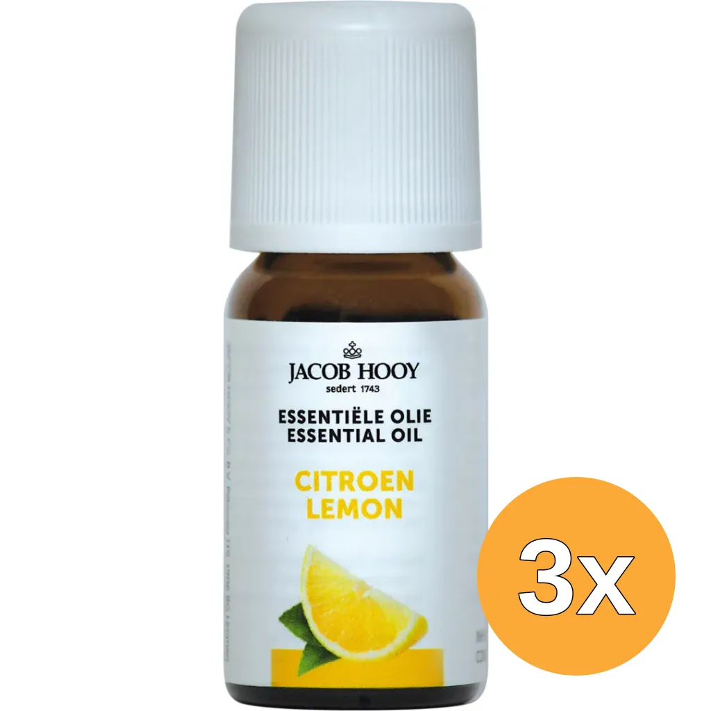 3x Jacob Hooy Citroen olie (10 ml)