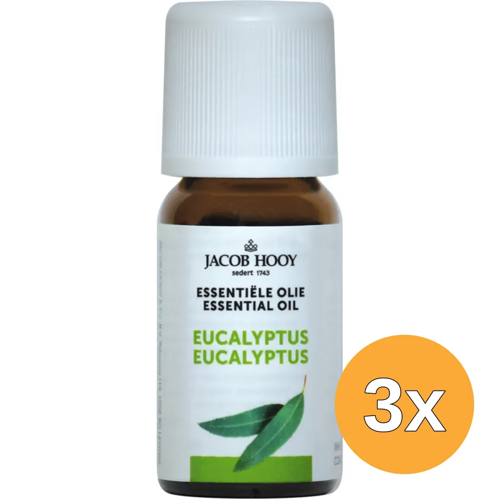 3x Jacob Hooy Eucalyptus olie (10 ml)
