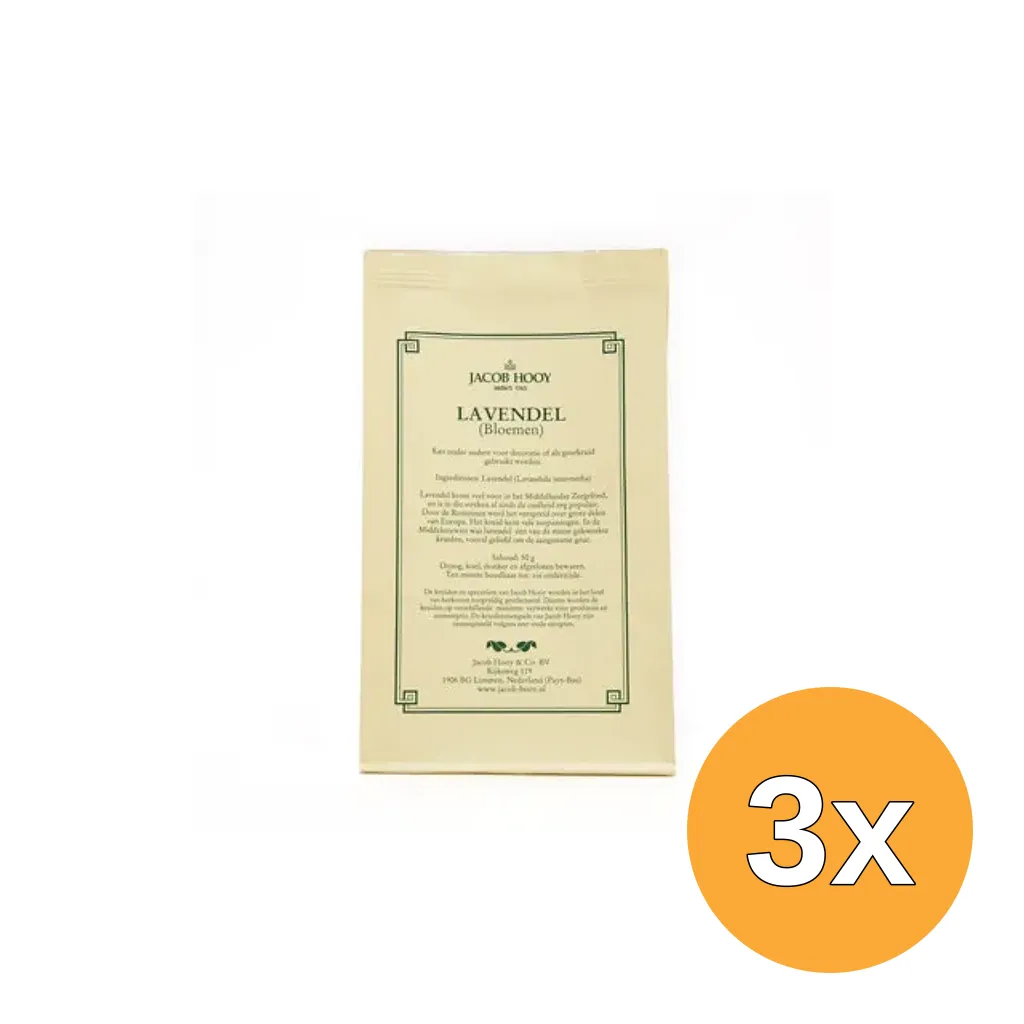 3x Jacob Hooy Lavendel (50 gr)