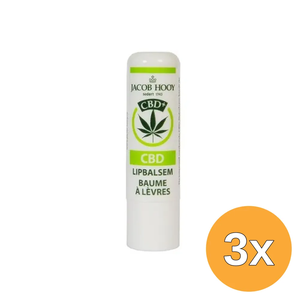 3x Jacob Hooy Lipbalsem CBD (1 stuk)