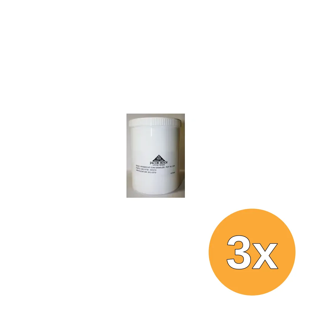 3x Jacob Hooy Arabische gom gemalen (1000 gr)